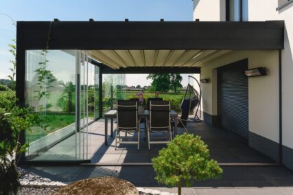 przeszklona pergola tarasowa na wymiar